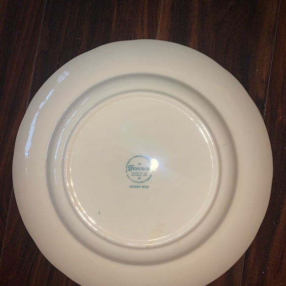 Franciscan Desert Rose pink rose
Dinnerner pkaye 
Set of 12 
Vintage - Picture 3 of 4